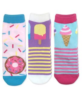 Donut Popsicle Ice Cream Pattern Crew Socks(1 pair) Supply