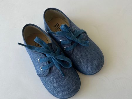 Blue canvas blucher on Sale