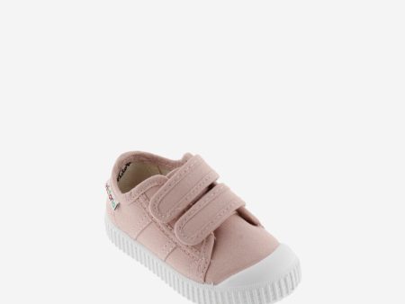 Skin canvas double velcro sneaker Fashion