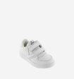 White leather tiempo straps sneakers For Discount