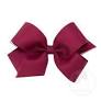 Wine organza overlay bow Sale