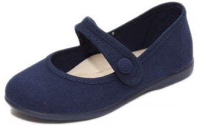 Navy canvas mary jane Discount