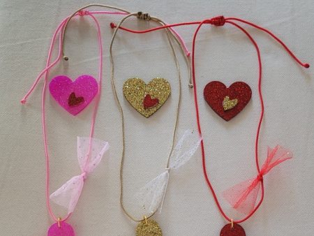 Double heart necklace Cheap