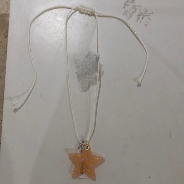 Star heart flower acrylic charm necklace Fashion