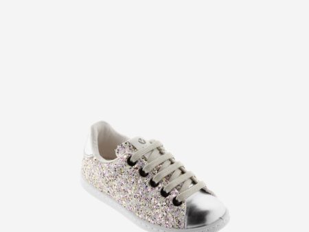 Glitter lace up sneaker Cheap