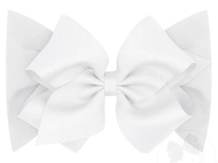 Small King Grosgrain Bow Matching Cotton Jersey Baby Headband Fashion