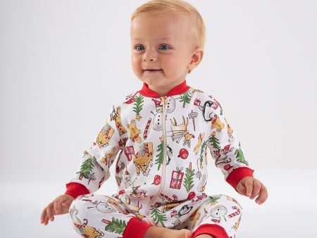 Christmas printed baby pajama Cheap