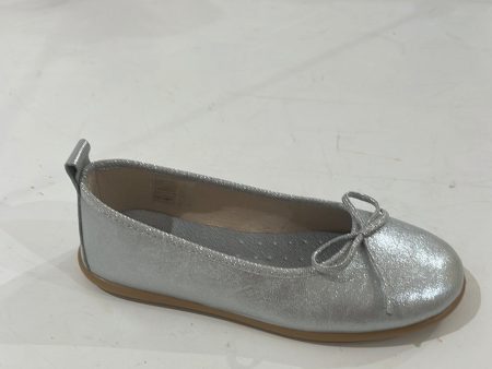 Silver metallic ballerina Online now