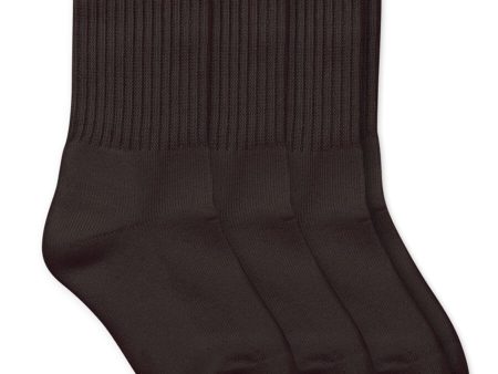 Black sport cushioned crew sock Online now