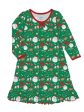 Green HO HO HO Whirl-And-Twirl Long-Sleeve Nightgown Hot on Sale