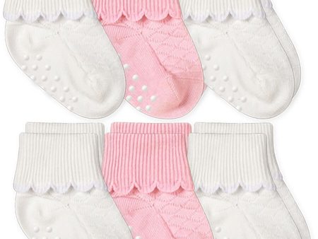 Scalloped edge socks(3 pairs) Fashion