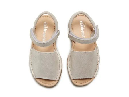 Nude shimmer leather menorquina sandal Sale