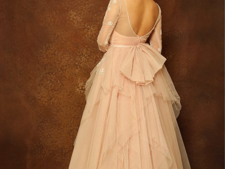 Rosebud Layered Bow Gown Online Sale