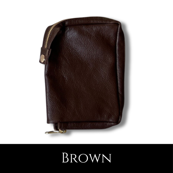 Brown Leather Zipped Missal Cover Supply