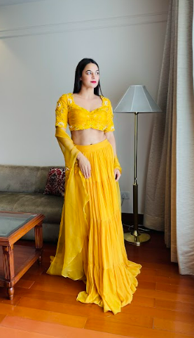 Anu Rao in Tuscan Sun Lehenga Set Online Hot Sale