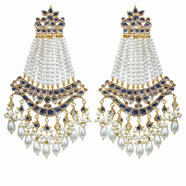 Meghna Earrings - Pearl Online Sale