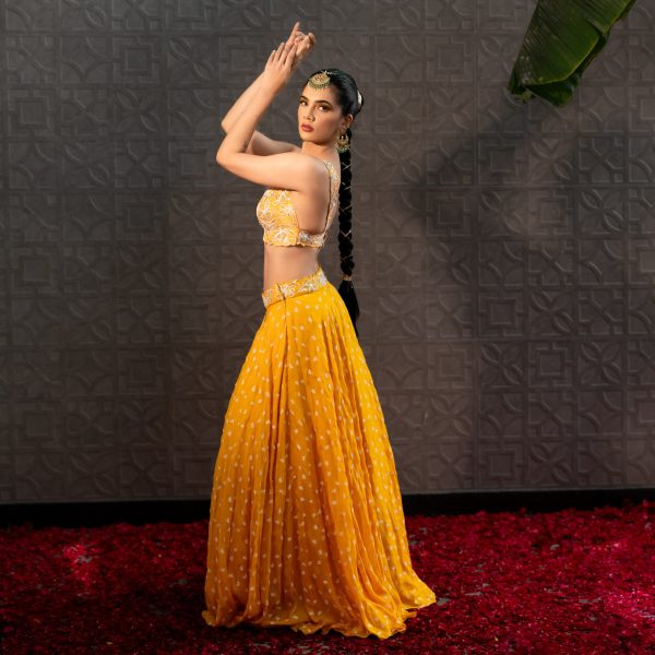 Tuscan Sun Zinnia Lehenga Set Online Hot Sale