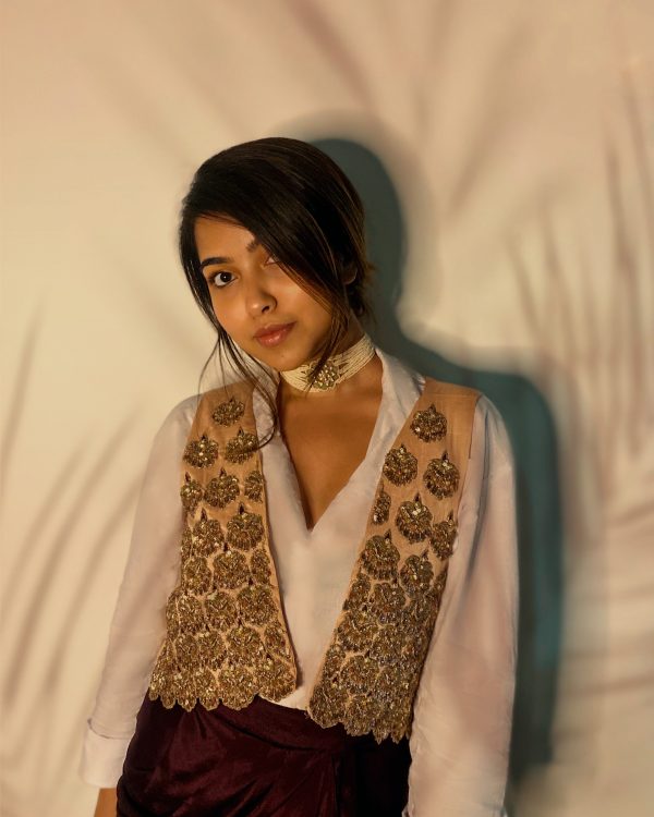 Trishala Kamath in Rosebud Embellished Jacket Cheap