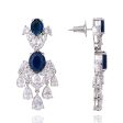 Reeta Earrings & Teekah Set - Sapphire Online now