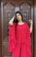 Aarti Singh in Fuchsia Jumpsuit with Ruffle Poncho For Sale