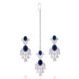 Reeta Earrings & Teekah Set - Sapphire Online now