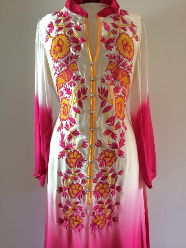 Ombre Pink and White Tunic Hot on Sale