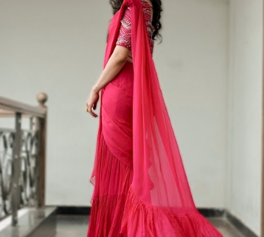 Simran Choudhary in Fuchsia  Set Online now