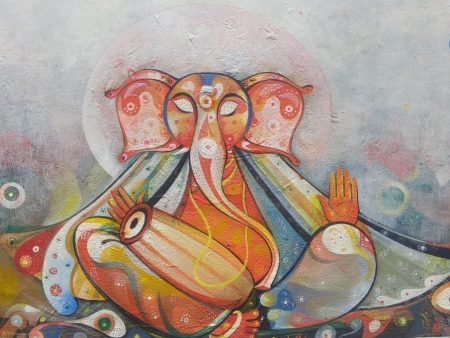 Ganesha with Dhol Hot on Sale