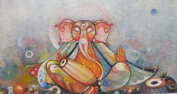 Ganesha with Dhol Hot on Sale