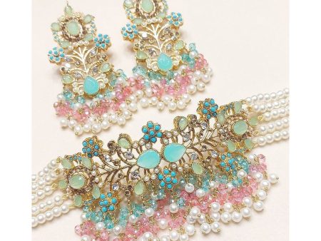 Ishmal Set - Mint & Pink Cheap