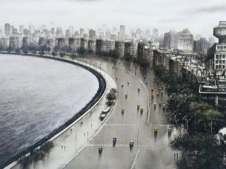 Old Bombay : Marine drive Hot on Sale