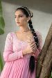 Rose Pink Zinnia Gown with Dupatta Hot on Sale