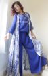 Blue Pearl Jumpsuit with White and Blue matching Cape Supply