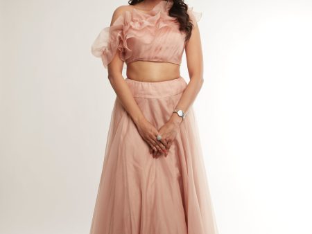 Charita Varma in Rosebud Ruffle Skirt Set Online Sale