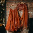 Rust Orange Lehenga Discount