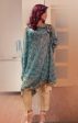 Turquoise Shoulder Brooch Poncho Party Wear For Discount