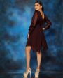 Mahogany Ruffle Dress Discount