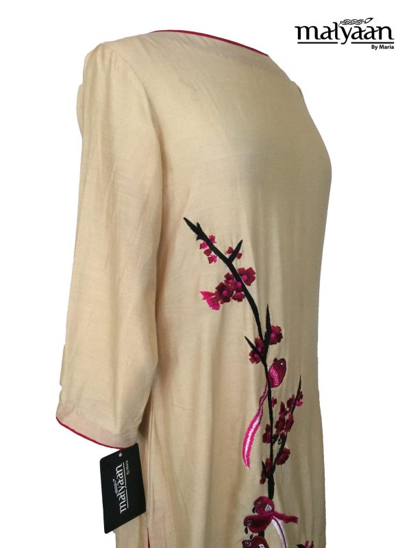 Beige Khaadi Silk top Sale