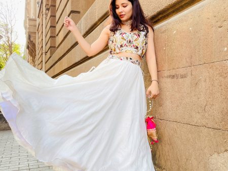 Ashu Sethi (Indyshades) in Bay Salt Embellished Skirt Set Online Hot Sale