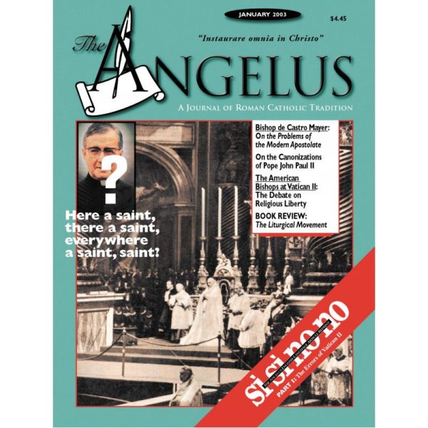 Angelus Jan 2003 Sale