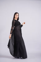 Raven Black Embellished Saree Supply