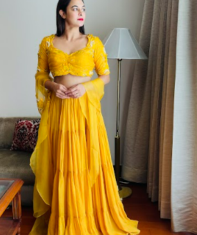 Anu Rao in Tuscan Sun Lehenga Set Online Hot Sale