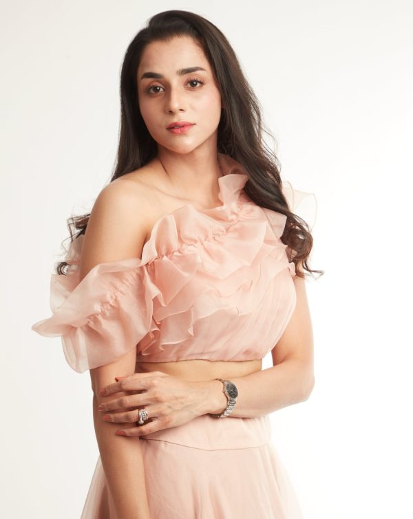 Charita Varma in Rosebud Ruffle Skirt Set Online Sale