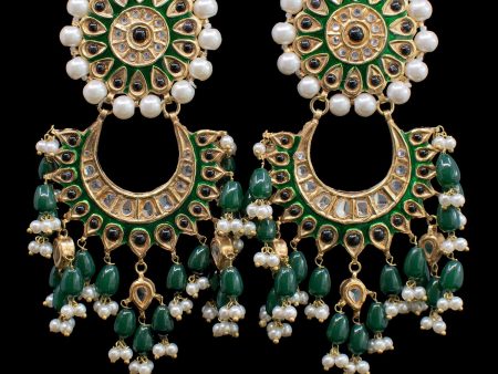 Ahana Earrings - Green on Sale