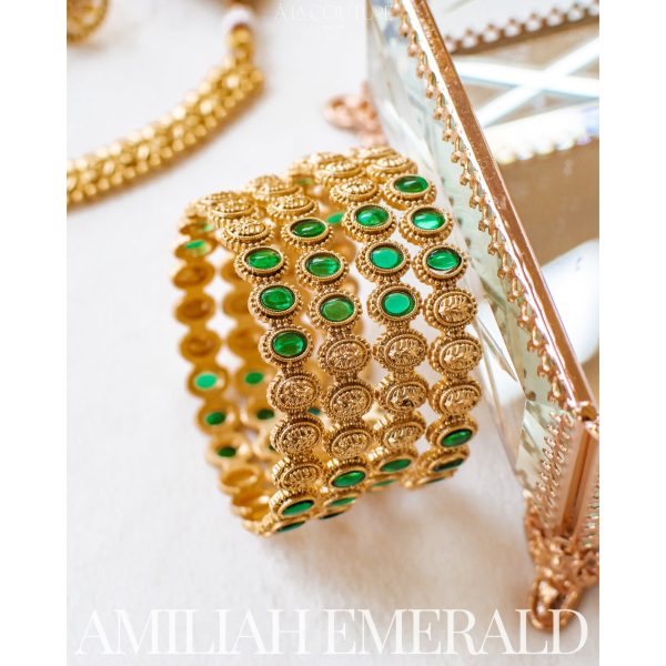 Amiliah Bangles - Emerald Online