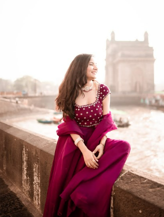 Ashu Sethi (Indyshades) in Plum Sharara Set Online Sale