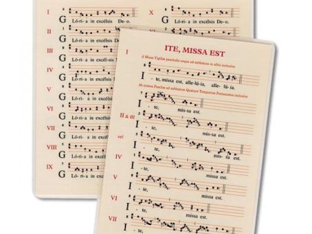 Small Intonation Card (Gloria, Credo, Ite Missa Est) Online now