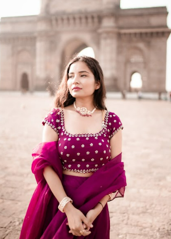 Ashu Sethi (Indyshades) in Plum Sharara Set Online Sale