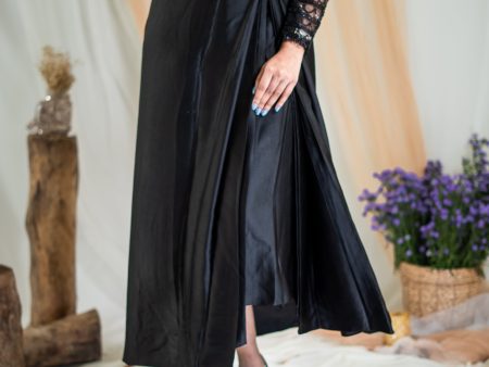 Raven Black Draped Skirt Supply