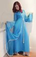 Long Eton Blue Chiffon Gown Discount